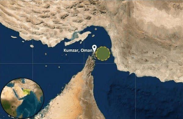 گزارش دو انفجار در نزدیکی یک نفتکش در تنگه هرمز
